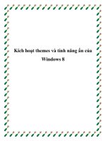 Kích hoạt themes và tính năng ẩn của Windows 8 pdf