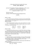 đề thi lí thuyết tốt nghiệp khóa 3 - may và thiết kế thời trang - mã đề thi mvtktt - lt (25)