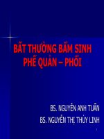 BẤT THƯỜNG BẨM SINH PHẾ QUẢN – PHỔI potx