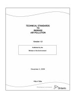 TECHNICAL STANDARDS TO MANAGE AIR POLLUTION: Version 1.0 pptx