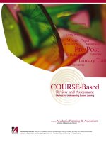 COURSE-Based Review and Assessment Syllabus Minute Paper Metaphysics Cyberlaw Lively Arts Cervantes Urban Policy Accounting Calculus Methods for Understanding Student Learning pot