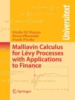 Malliavin Calculus for L´evy Processes with Applications to Finance ppt