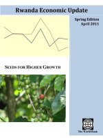 Rwanda Economic Update: SEEDS FOR HIGHER GROWTH doc