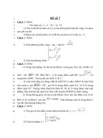 Đề thi thử đại học môn toán năm 2013 - THPT Lý Thường Kiệt - Hải Phòng - Đề số 7 docx