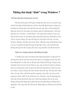 Những thủ thuật “đỉnh” trong Windows 7 ppt