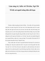 Làm sáng tỏ ý kiến với Tắt đèn, Ngô Tất Tố đã xui người nông dân nổi loạn doc