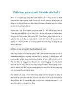 Chiến lược quản trị mới: Coi nhân viên là số 1 docx