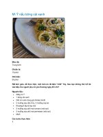 Mì Ý nấu bông cải xanh pptx