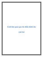 Cách làm quen qua tin nhắn dành cho con trai doc