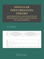 singular perturbation theory - math and analyt technique w. appl to engineering - r. johnson