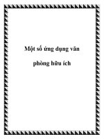 Một số ứng dụng văn phòng hữu ích pptx