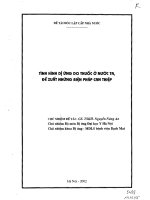 Tình hình dị ứng do thuốc ở nước ta đề xuất những biện pháp can thiệp docx