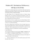 Windows RT: Thủ thuật tạo USB Recovery, thiết lập sao lưu dữ liệu pptx