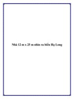 Nhà 12 m x 25 m nhìn ra biển Hạ Long docx