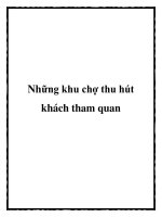 Những khu chợ thu hút khách tham quan potx