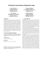 Permission Accounting in Separation Logic docx