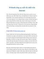 10 thanh công cụ xuất sắc nhất trên Internet potx