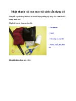 Nhặt nhạnh vải vụn may túi xinh xắn đựng đồ potx