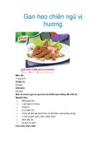 Gan heo chiên ngũ vị hương doc