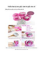 4 kiểu làm lọ hoa giấy xinh từ giấy báo cũ doc