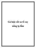 Gà luộc sốt sa tế cay nồng lạ lẫm pot
