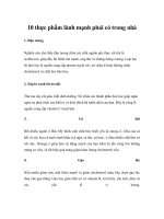 10 thực phẩm lành mạnh phải có trong nhà ppt