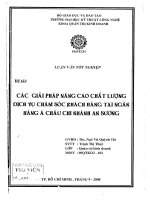 LUẬN VĂN TỐT NGHIỆP CÁC GIẢI PHÁP NÂNG CAO CHẤT LƯỢNG DỊCH VỤ CHĂM SÓC KHÁCH HÀNG TẠI NGÂN HÀNG Á CHÂU CHI NHÁNH AN SƯƠNG