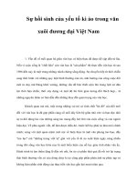 Sự hồi sinh của yếu tố kì ảo trong văn xuôi đương đại Việt Nam pot