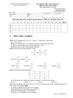 ĐỀ THI KẾT THÚC HOC PHẦN K37 MÔN ĐẠI SỐ TUYẾN TÍNH Mã thi 210 doc