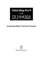 Paint shop pro 9 for DUMmIES