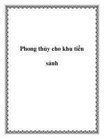Phong thủy cho khu tiền sảnh pot