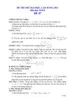 Đề thi thử đại học 2013 Môn Toán khối B Đề 47 docx
