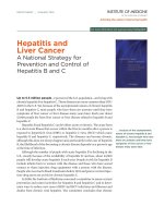 Hepatitis and Liver Cancer: A National Strategy for Prevention and Control of Hepatitis B and C pdf