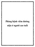 Phòng bệnh viêm đường niệu ở người cao tuổi doc