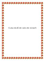 Tuyển tập những bài ca dao chủ đề nước trà, tiếp chuyện pot