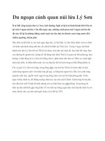 Du ngoạn cảnh quan núi lửa Lý Sơn pptx