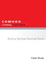 Boiling Springs Savings Bank - New Technology at work: SVT (See, Verify, Trust) pptx