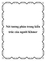 Nét tương phản trong kiến trúc của người Khmer doc