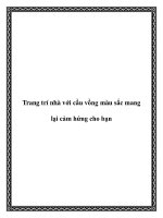 Trang trí nhà với cầu vồng màu sắc mang lại cảm hứng cho bạn pdf