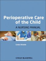 Perioperative Care of the Child A Nursing Manual ppt