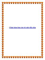 Chữa hăm bỉm cho bé nhờ dầu dừa pdf
