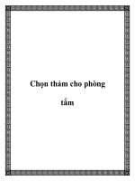 Chọn thảm cho phòng tắm pdf