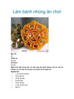 Làm bánh nhúng ăn chơi ppt