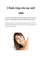 Chỉnh răng cho nụ cười xinh potx