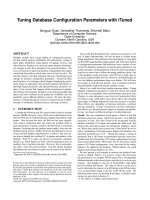 Tuning Database Conﬁguration Parameters with iTuned pot