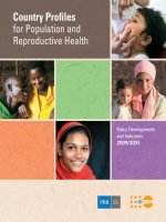 Country Profiles for Population and Reproductive Health pot