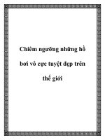 Chiêm ngưỡng những hồ bơi vô cực tuyệt đẹp trên thế giới ppt