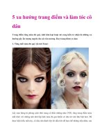 5 xu hướng trang điểm và làm tóc cô dâu ppt