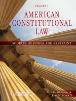 AMERICAN CONSTITUTIONAL LAW VOLUME I SOURCES OF POWER AND RESTRAINT pptx
