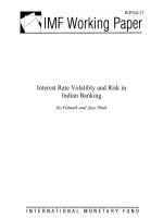 Interest Rate Volatility and Risk in Indian Banking pptx